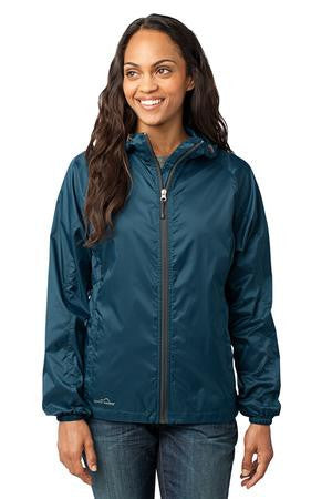 Eddie Bauer - Ladies Packable Wind Jacket. EB501 Adriatic Blue