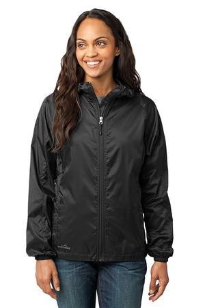 Eddie Bauer - Ladies Packable Wind Jacket. EB501 Black