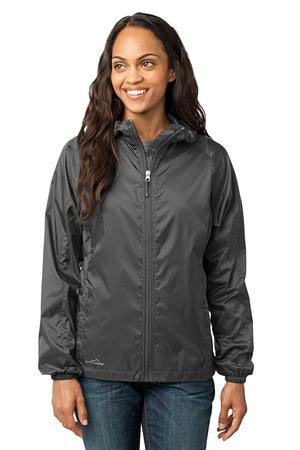 Eddie Bauer - Ladies Packable Wind Jacket. EB501 Grey Steel