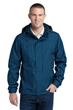 Eddie Bauer - Rain Jacket. EB550 Deep Sea Blue/Dark Adriatic