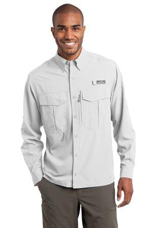 Eddie Bauer - Long Sleeve Performance Fishing Shirt. EB600 White