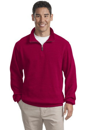 Port Authority Flatback Rib 1/4-Zip Pullover.  F220 True red