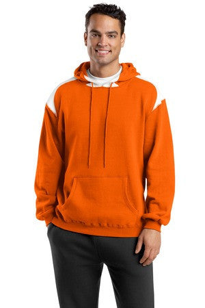 Sport-Tek Pullover Hooded Sweatshirt with Contrast Color. F264 Orange