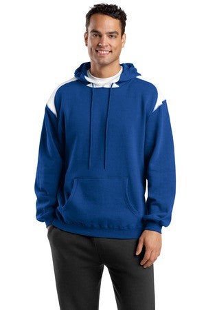 Sport-Tek Pullover Hooded Sweatshirt with Contrast Color. F264 Royal