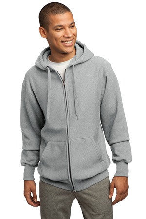 Sport-Tek Super Heavyweight Full-Zip Hooded Sweatshirt.  F282 Athletic heather
