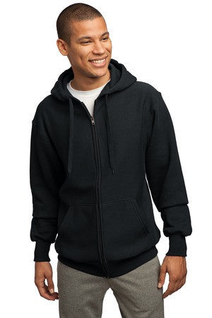 Sport-Tek Super Heavyweight Full-Zip Hooded Sweatshirt.  F282 Black