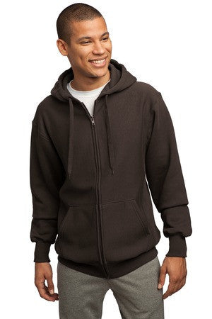 Sport-Tek Super Heavyweight Full-Zip Hooded Sweatshirt.  F282 Brown