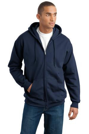 Hanes Ultimate Cotton - Full-Zip Hooded Sweatshirt.  F283 Navy