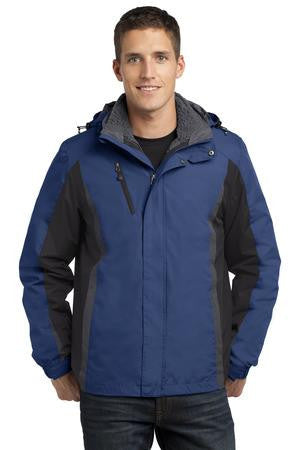 Port Authority Colorblock 3-in-1 Jacket. J321 Admiral Blue/ Black/ Magnet Grey
