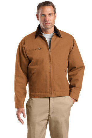 CornerStone Tall Duck Cloth Work Jacket. TLJ763 Duck Brown/ Brown
