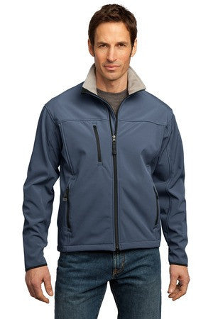 Port Authority Glacier® Soft Shell Jacket.  J790 Atlantic Blue/Chrome