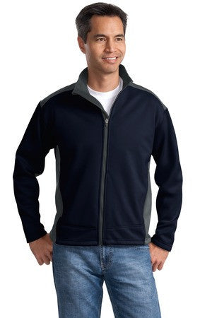 Port Authority Two-Tone Soft Shell Jacket.  J794 Navy/graphite