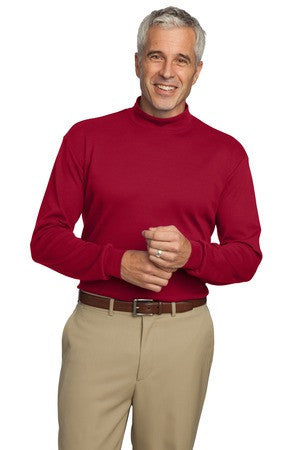Port Authority Interlock Knit Mock Turtleneck.  K321 Red