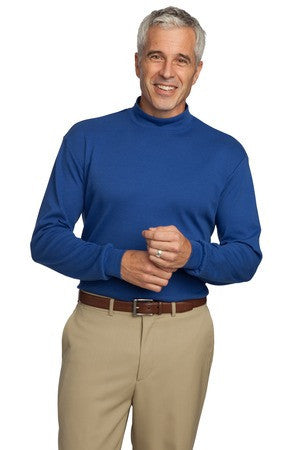 Port Authority Interlock Knit Mock Turtleneck.  K321 Royal