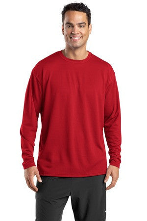 Sport-Tek Dri-Mesh Long Sleeve T-Shirt.  K368 Red