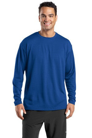 Sport-Tek Dri-Mesh Long Sleeve T-Shirt.  K368 Royal