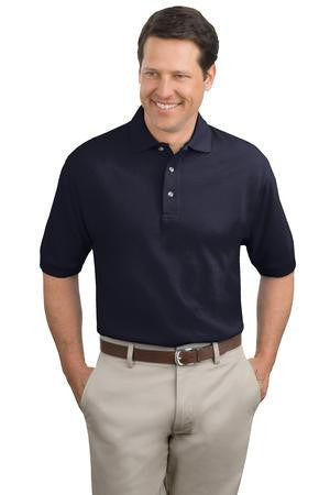 Port Authority Pique Knit Polo.  K420 Navy
