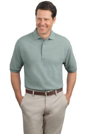 Port Authority Pique Knit Polo.  K420 Seafoam