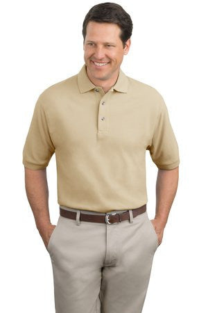 Port Authority Pique Knit Polo.  K420 Stone