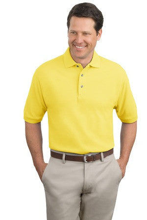 Port Authority Tall Pique Knit Polo.  TLK420 Yellow