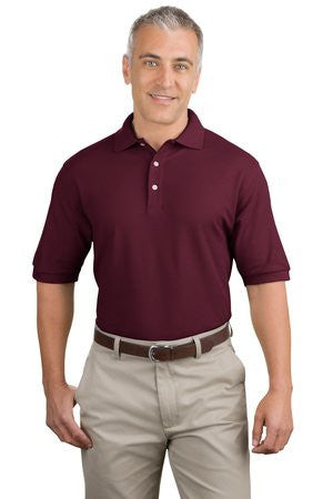 Port Authority 100% Pima Cotton Polo.  K448 Burgundy