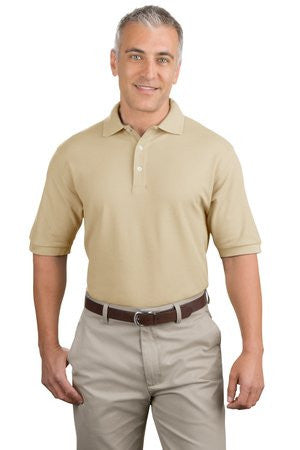 Port Authority 100% Pima Cotton Polo.  K448 Stone