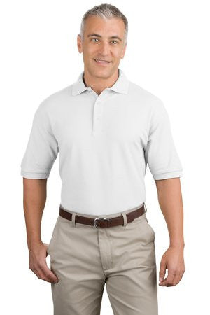 Port Authority 100% Pima Cotton Polo.  K448 White