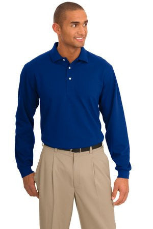 Port Authority Rapid Dry Long Sleeve Polo.  K455LS Royal