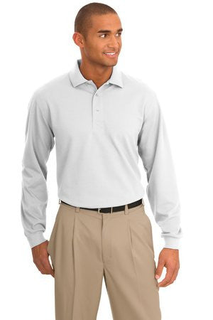Port Authority Rapid Dry Long Sleeve Polo.  K455LS White