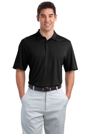 Port Authority Poly-Bamboo Charcoal Birdseye Jacquard Polo. K498 Black