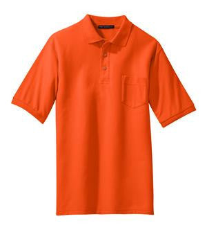 Port Authority Tall Silk Touch Polo with Pocket. TLK500P Orange