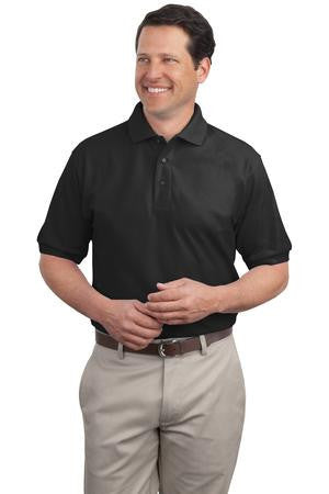 Port Authority Extended Size Silk Touch Polo.   K500ES Black