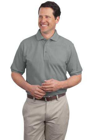 Port Authority Extended Size Silk Touch Polo.   K500ES Cool grey