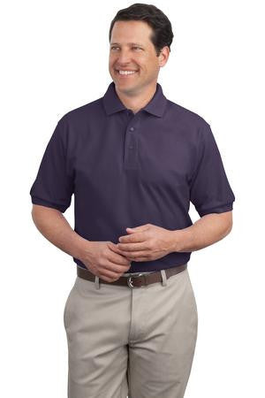 Port Authority Silk Touch Polo.  K500 Eggplant