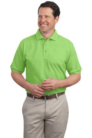 Port Authority Extended Size Silk Touch Polo.   K500ES Lime