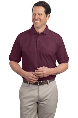 Port Authority Tall Silk Touch Polo.  TLK500 Maroon