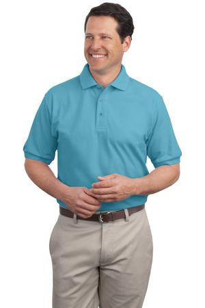 Port Authority Extended Size Silk Touch Polo.   K500ES Maui blue