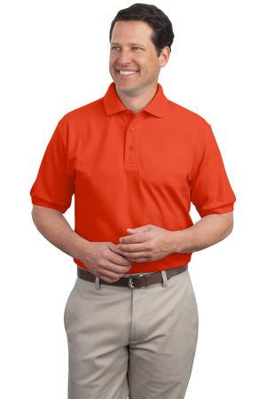 Port Authority Silk Touch Polo.  K500 Orange