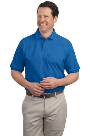 Port Authority Extended Size Silk Touch Polo.   K500ES Strong blue