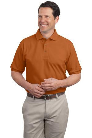 Port Authority Extended Size Silk Touch Polo.   K500ES Texas orange