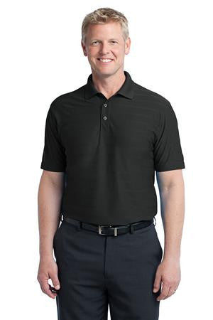 Port Authority Horizontal Texture Polo. K514 Black