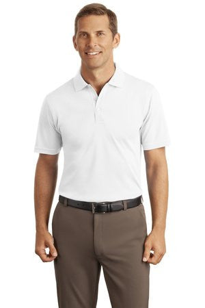 Port Authority Silk Touch Interlock Polo. K520 White