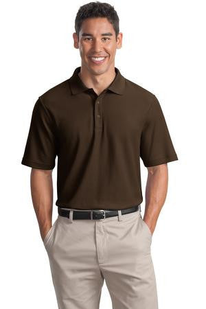 Port Authority Tall EZCotton Pique Polo. TLK800 Brown