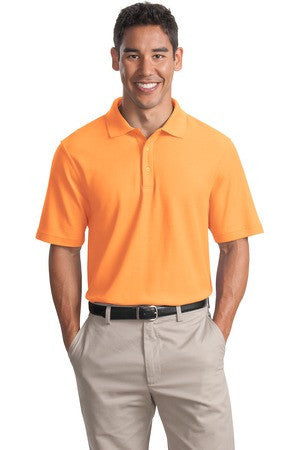 Port Authority EZCotton Pique Polo. K800 Dusty orange