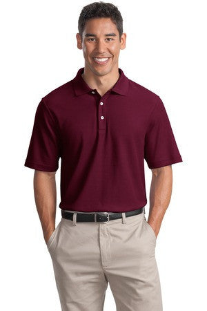 Port Authority EZCotton Pique Polo. K800 Maroon