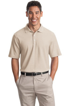Port Authority Tall EZCotton Pique Polo. TLK800 Oyster