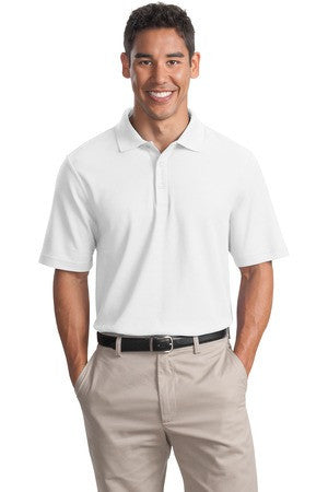 Port Authority EZCotton Pique Polo. K800 White