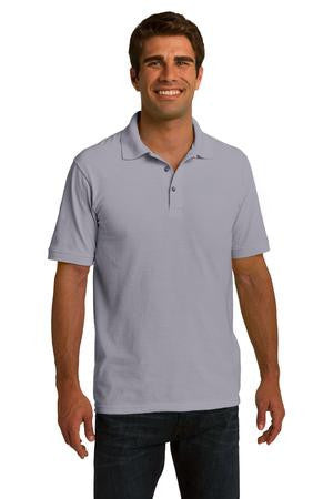 Port & Company Ring Spun Pique Polo. KP150 Silver