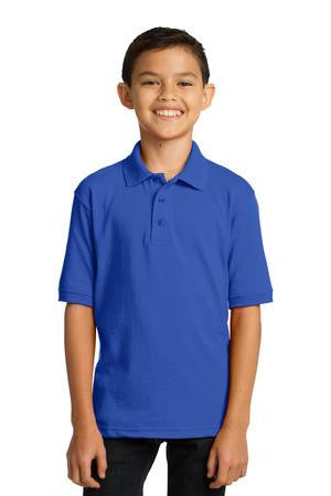 Port & Company Youth 5.5-Ounce Jersey Knit Polo. KP55Y Royal