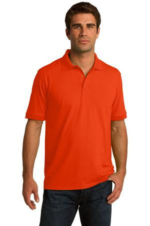 Port & Company 5.5-Ounce Jersey Knit Polo. KP55 Orange